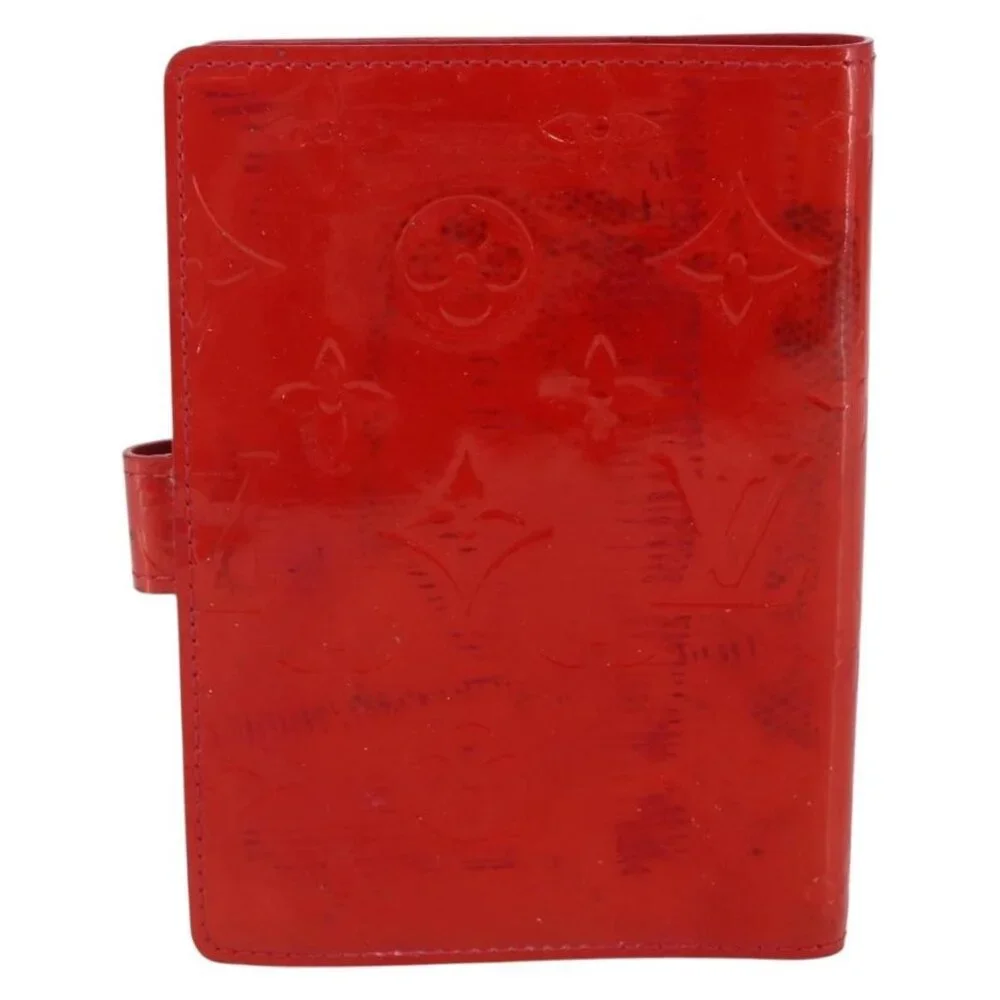 LOUIS VUITTON Monogram Vernis Agenda PM Planner Cover Rouge